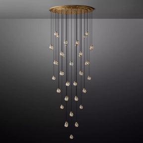 Perle Glass Round Chandelier