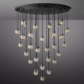 Perle Glass Round Chandelier