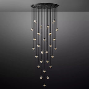 Perle Glass Round Chandelier