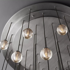 Perle Glass Round Chandelier