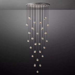 Perle Glass Round Chandelier