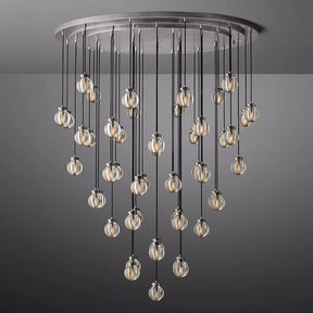 Perle Glass Round Chandelier