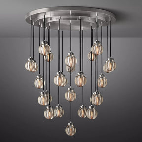Perle Glass Round Chandelier