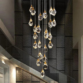 Prism Crystal Staircase Chandelier