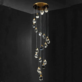 Prism Crystal Staircase Chandelier