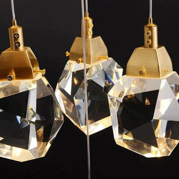 Prism Crystal Staircase Chandelier