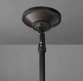 Queena Modern Machinist Glass Cylinder Pendant Light