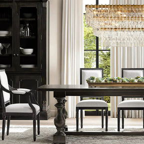 Radot 3 Tier Crystal Rectangular Chandelier 60"