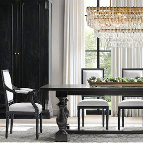 Radot 4 Tier Crystal Rectangular Chandelier 72"