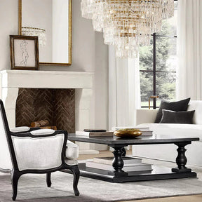 Radot 5 Tier Crystal Round Chandelier 60" for Living Room