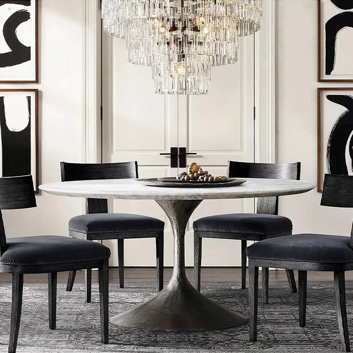 Radot 5 Tier Crystal Round Chandelier 60" for Living Room