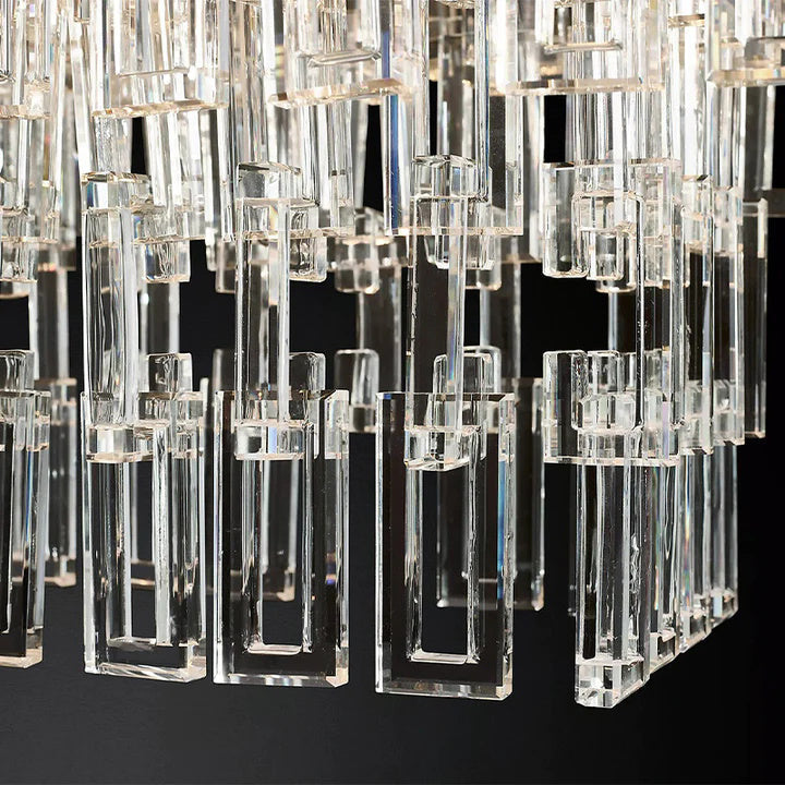 Radot 5 Tier Crystal Round Chandelier 60" for Living Room