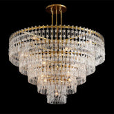 Radot 5 Tier Crystal Round Chandelier 60" for Living Room