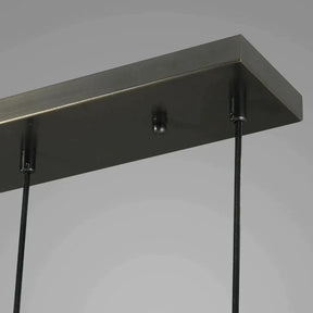 Raindrop Modern 5-light Cord Linear Chandelier Over Dining Table