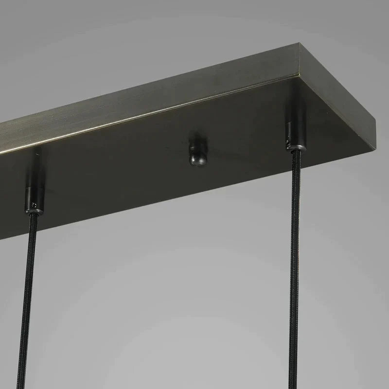 Raindrop Modern 5-light Cord Linear Chandelier Over Dining Table