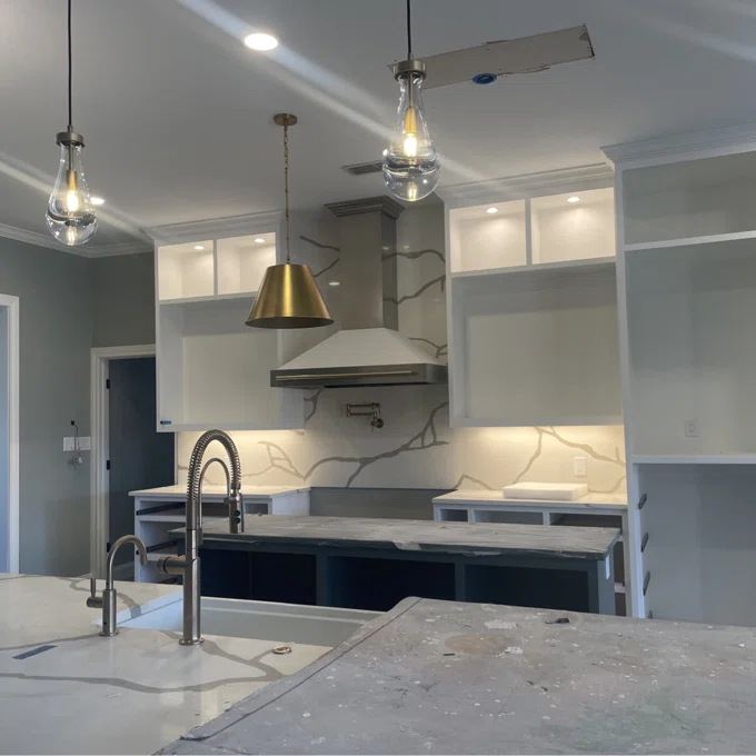 Raindrop Modern Glass Kitchen Island Pendant Light