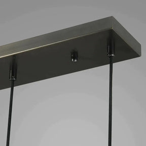 Raindrop Modern Linear Chandelier 3 Lights 22"L (Cord), Kitchen Island Chandelier