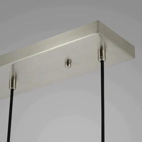 Raindrop Modern Linear Chandelier 3 Lights 22"L (Cord), Kitchen Island Chandelier