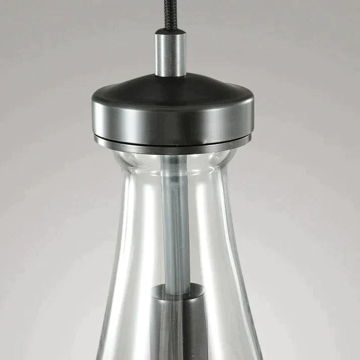 Raindrop Modern Linear Chandelier 3 Lights 22"L (Cord), Kitchen Island Chandelier
