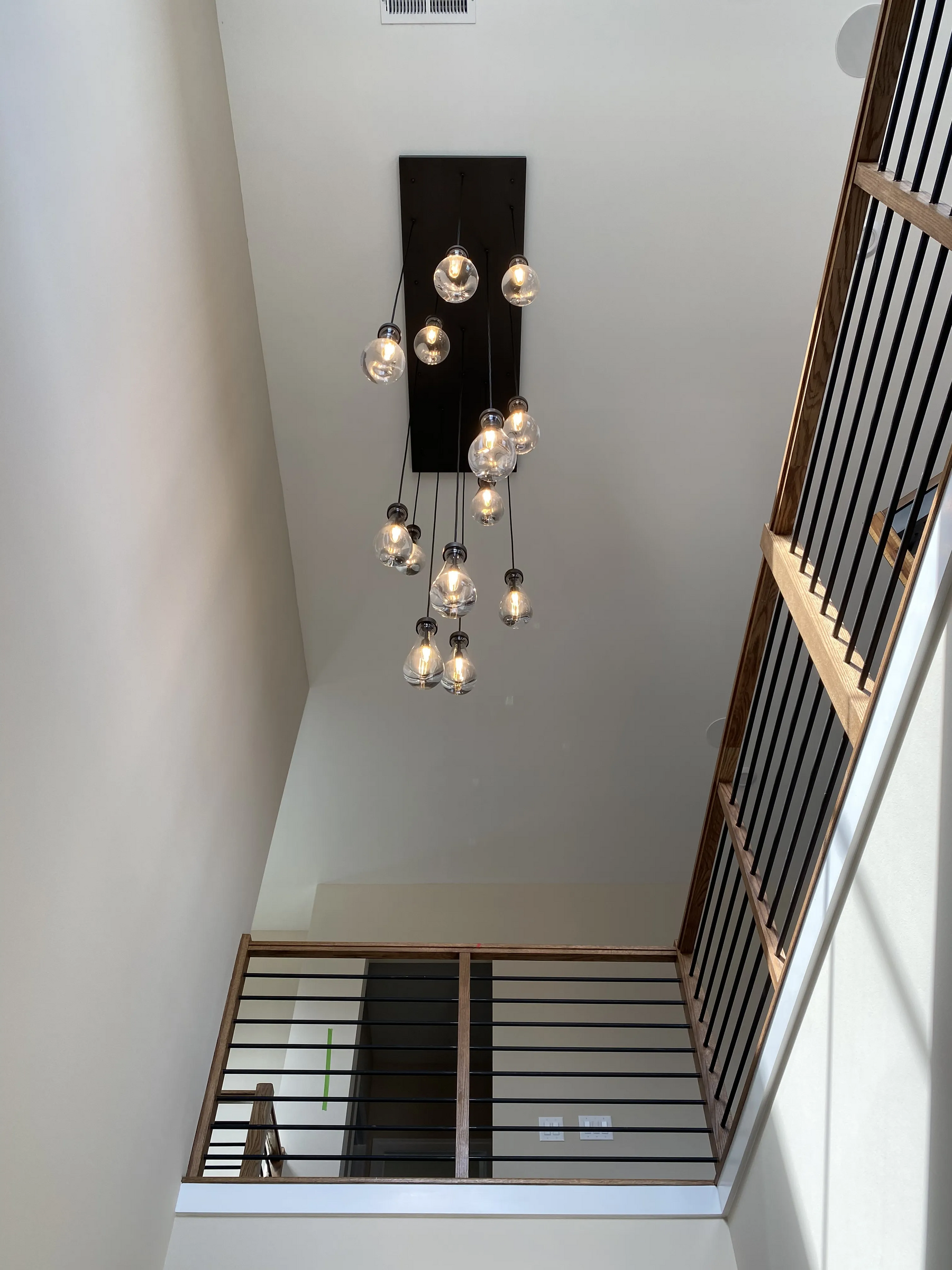 Raindrop Rectangular Chandelier W72" 21-Lights