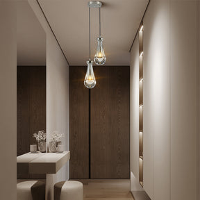 Raindrop Round Chandelier 2 Lights 5"D