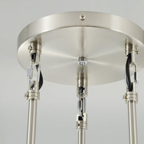Raindrop round chandelier 8"(rod)