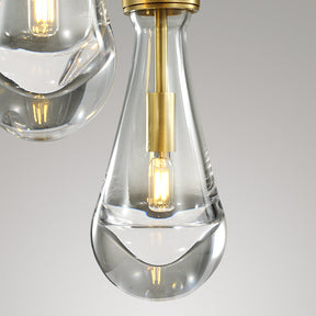 Raindrop round chandelier 8"(rod)