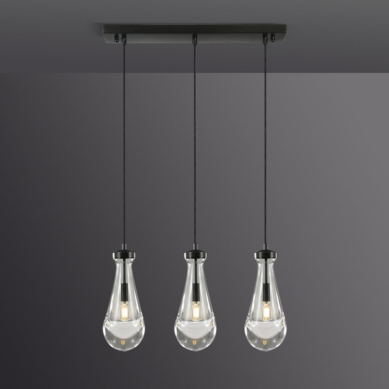 Raindrops Rectangular Chandelier 22" Cord
