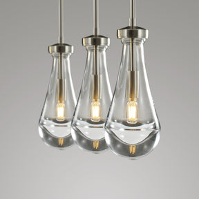 Raindrops Rectangular Chandelier 22" Rod