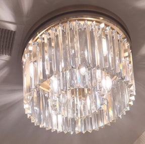 Rhys Crystal Round Flushmount 19"