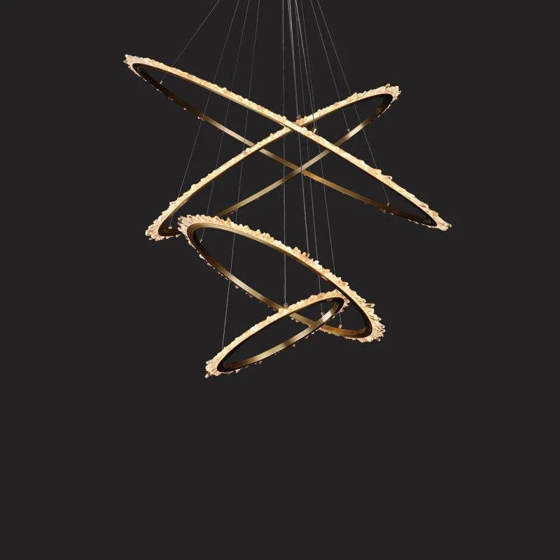 Rock Crystal Ring Chandelier - valleylamps