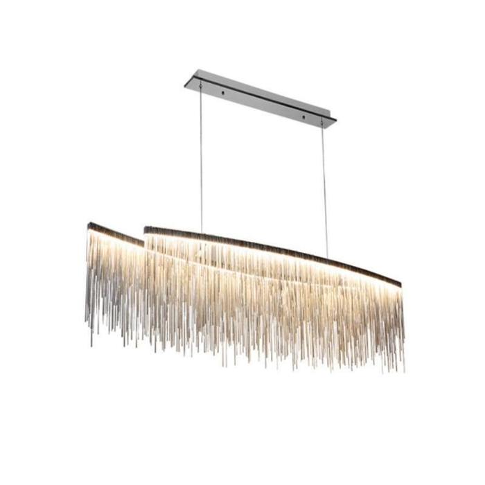 Selena Stainless Steel Chain Tassel Chandelier