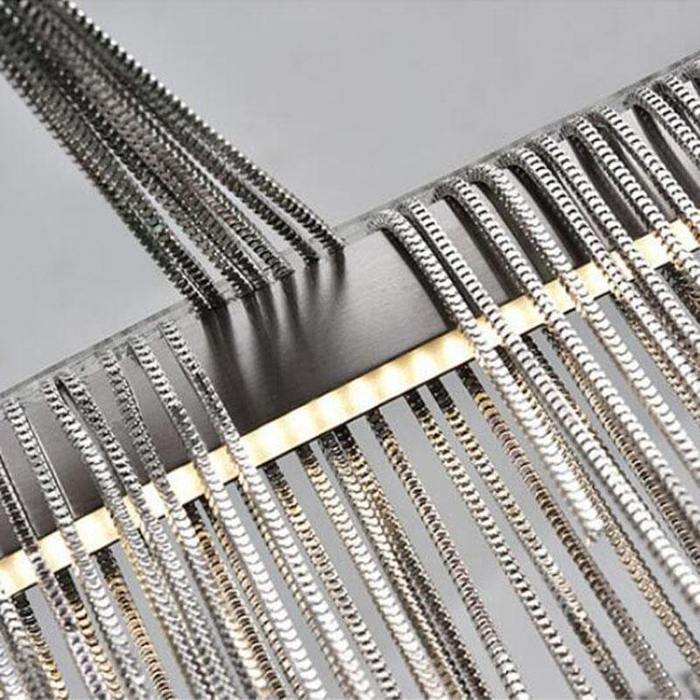 Selena Stainless Steel Chain Tassel Chandelier