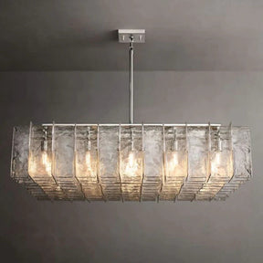 Travis Luxury Glass Square Chandelier 60"