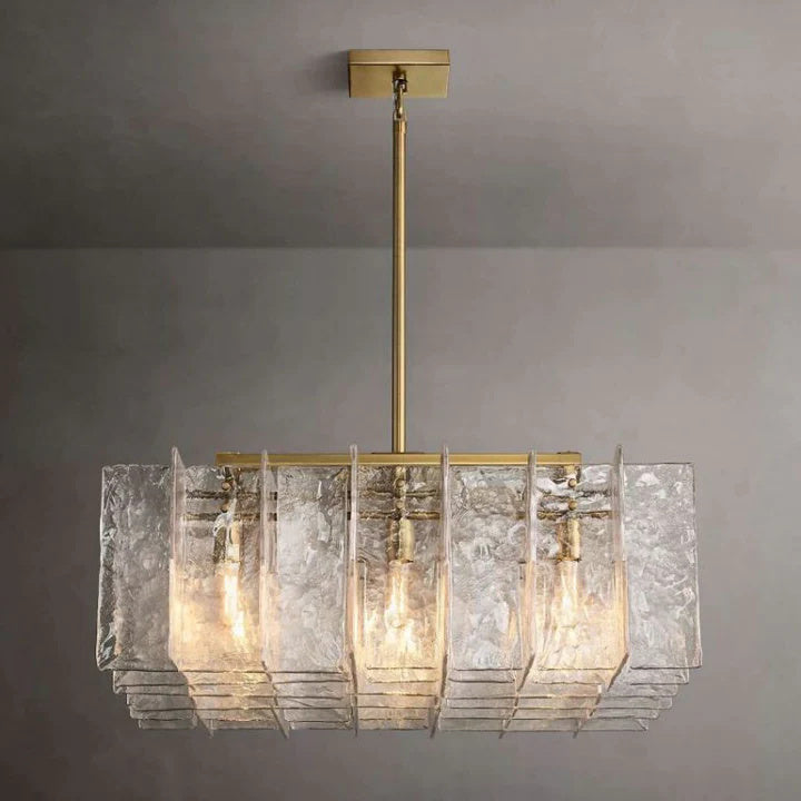 Travis Square Chandelier 48" for Bedroom