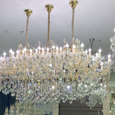 Luxury Royal Rectangular CanMLe Crystal Chandelier for Dining Room/Kitchen Island